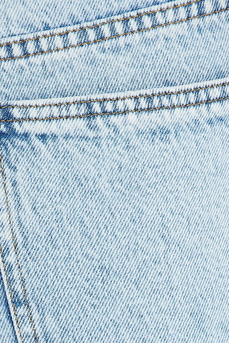 Denim Relaxed Wide Leg Jeans for Ally Fashion